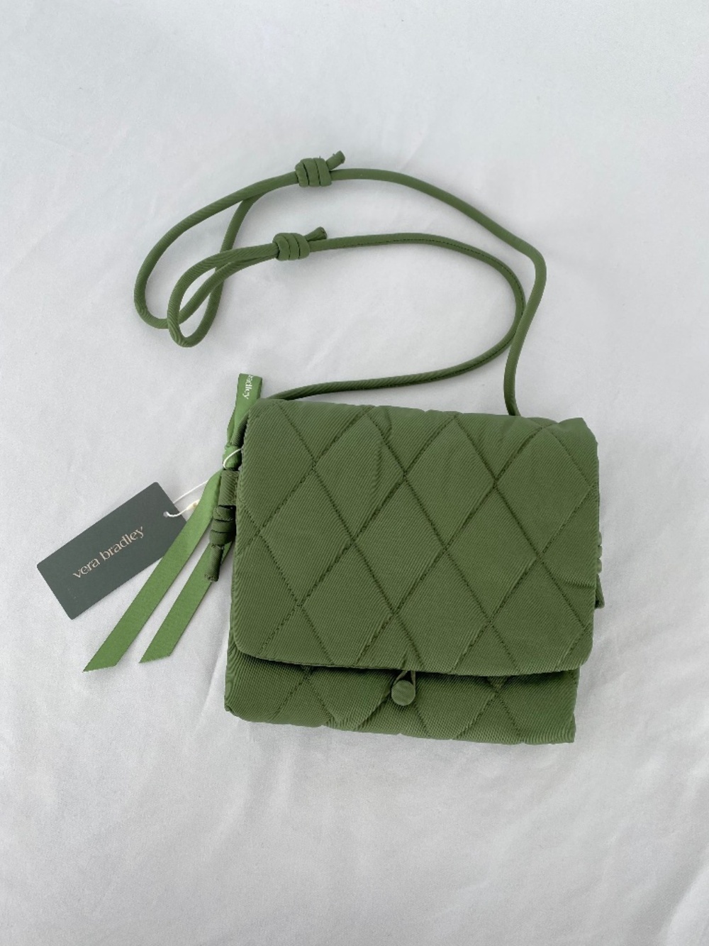 Vera Bradley Bronze Green Performance Twill Baird Hipster Crossbody Bag NWT